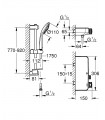 Pacote de chuveiro Grohe Complete com termostato (Euphoria Massage, 900 mm) (34721000)