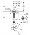 Grohe PLUS Monomando de lavabo de 1/2 c/liso con vaciador push-open Tamaño - L  (23873003)