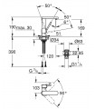 Grohe PLUS Monomando de lavabo de 1/2 c/liso con vaciador push-open Tamaño - M  (23872003)
