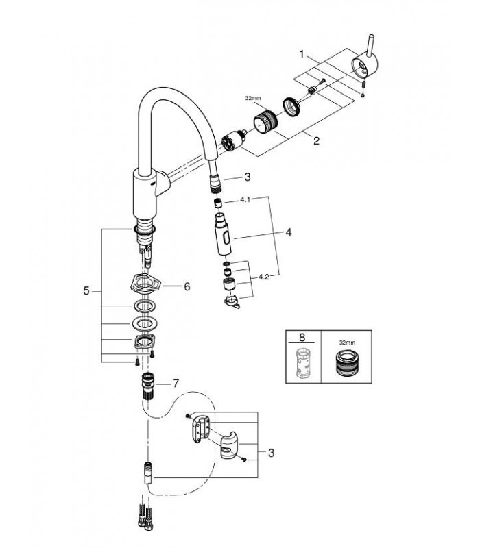 Compra online Grohe Concetto Monom fregadero doble chorro ST  (31483DC2) en oferta al mejor precio