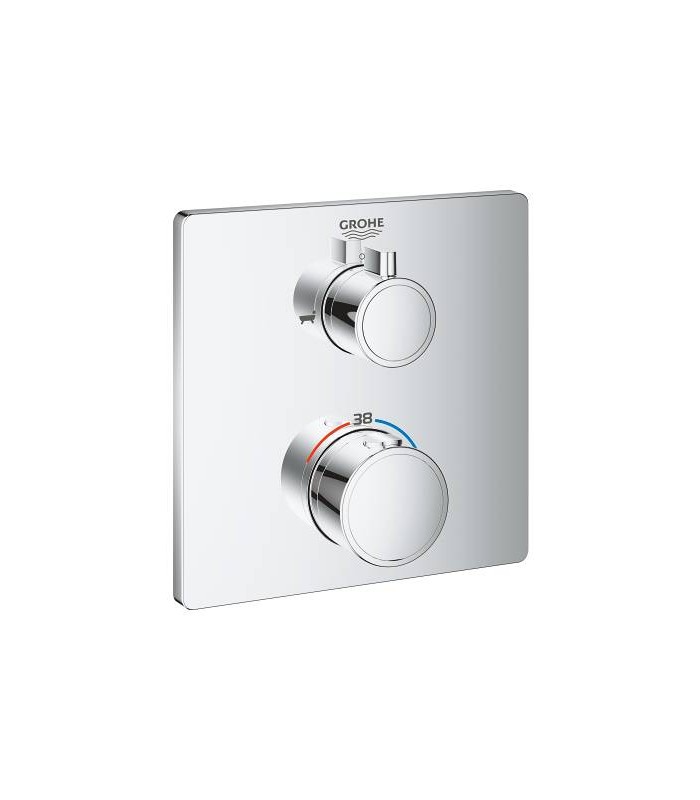 Compra online Termostato Grohe Grohtherm Square de 2 vias com banheira/chuveiro Aquadimmer (24080000) en oferta al mejor precio
