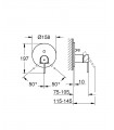 Misturadora desviadora de 2 vias Grohe PLUS oculta (24060003)