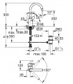 Grohe Eurostyle Cosmo Lav L 35mm vaciad L Zero zinc y plomo  (23043003)
