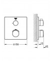 Grohe Grohtherm Termostato de ducha Square empotradopara combinar con 35600  (24078000)