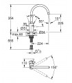 Grohe Eurosmart Cosmopolitan fregadero caño gir.  (32843002)