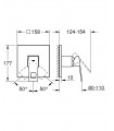 Misturadora de duche embutida Grohe Eurocube (24061000)