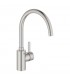 Grohe Eurosmart Cosmopolitan monom freg caño giratorio alto supersteel  (32843DC2)