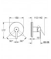 Misturadora de duche embutida Grohe Lineare NEW (24063001)