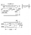 Lavatório Grohe Euro 100 cm (3958500H)