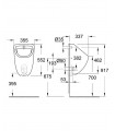 Mictório Grohe BAU com entrada oculta (39438000)