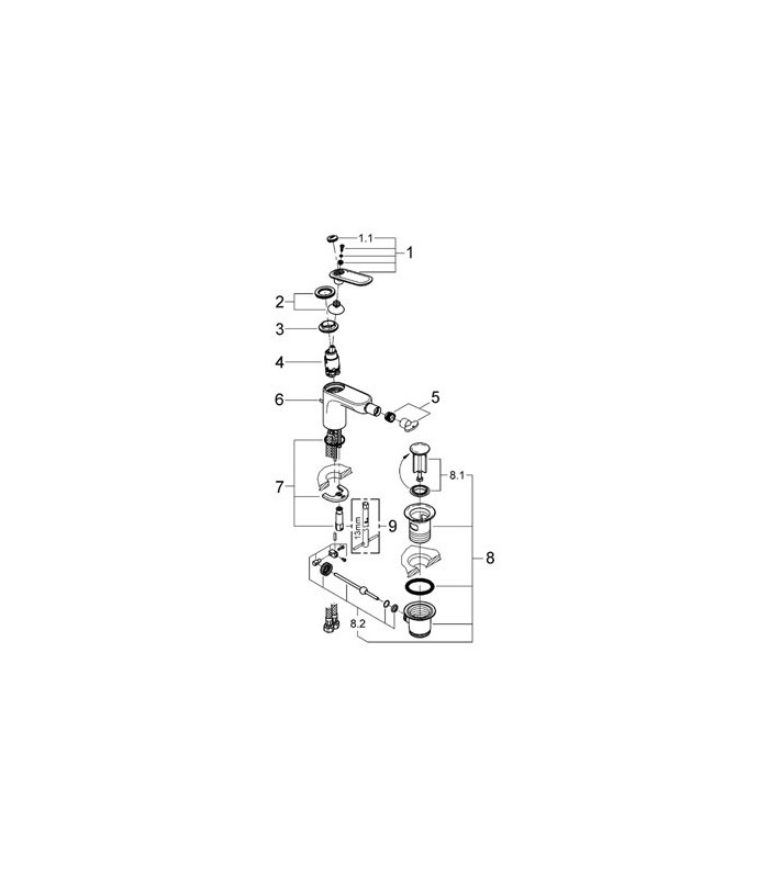 Compra online Torneira Misturadora Monocomando GROHE Veris 1/2" Branca en oferta al mejor precio