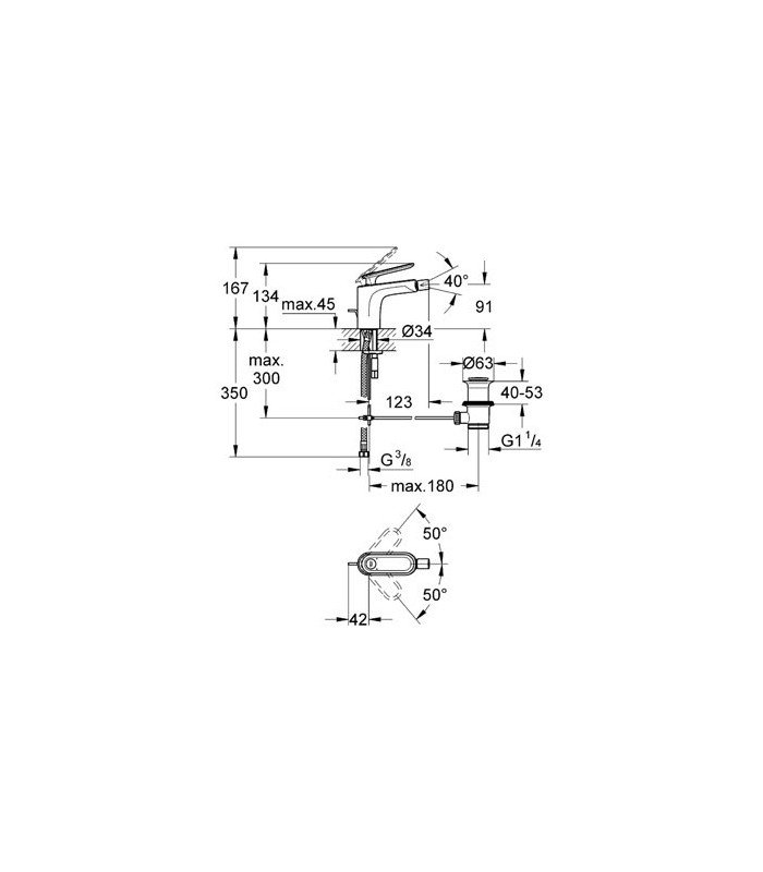 Compra online Torneira Misturadora Monocomando GROHE Veris 1/2" Branca en oferta al mejor precio