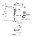 Torneira Misturadora Monocomando GROHE Veris 1/2" Branca