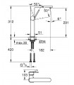 Grohe PLUS Monomando de lavabo de 1/2 c/liso Tamaño - XL  (32618003)