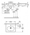 Grohe Essence Lavabo mural 60 cm (Ref. 3956500H)