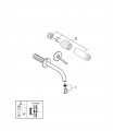 Atrio New Monomando de lavabo mural S-Size 180mm joystick Grohe (19287AL3) Grafito cepillado