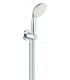 Conjunto de chuveiro Grohe Tempesta 100 com suporte, chuveiro de mão de 2 jatos (26406001) Cor cromada