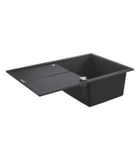 Grohe K400 Fregadero composite con escurridor (31639AP0) color Negro Granito