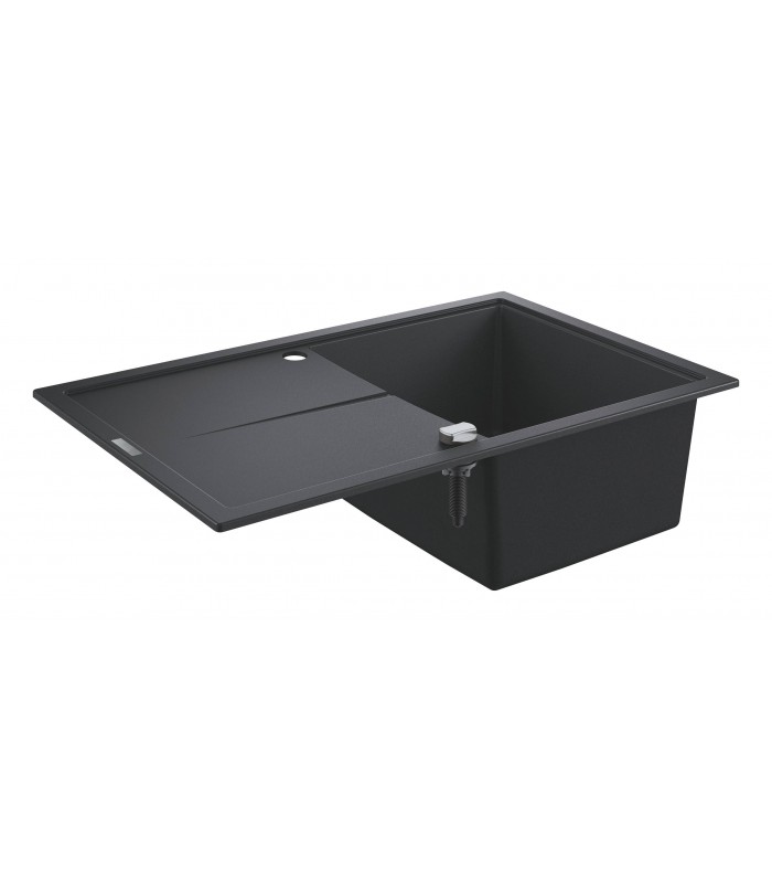 Compra online Grohe K400 Fregadero composite con escurridor (31639AP0) color Negro Granito en oferta al mejor precio