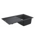 Grohe K400 Fregadero composite con escurridor (31640AP0) color Negro Granito