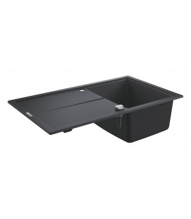 Grohe K400 Fregadero composite con escurridor (31640AP0) color Negro Granito