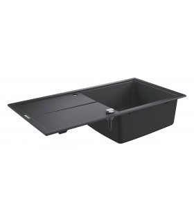 Grohe K400 Fregadero composite con escurridor (31641AP0) color Negro Granito