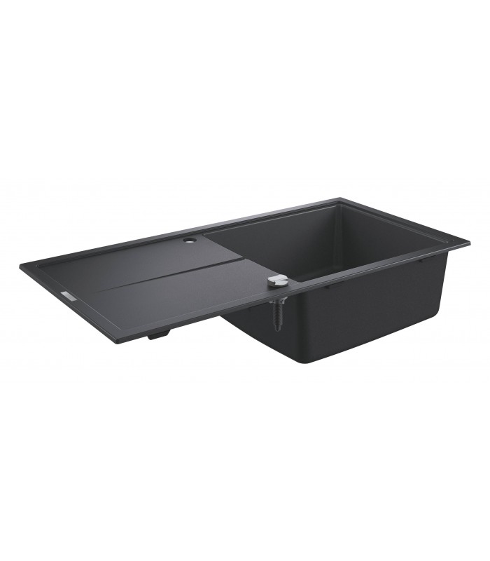 Compra online Grohe K400 Fregadero composite con escurridor (31641AP0) color Negro Granito en oferta al mejor precio