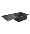 Grohe K400 Fregadero composite con escurridor (31641AP0) color Negro Granito
