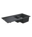 Grohe K400 Fregadero composite con escurridor (31642AP0) color Negro Granito