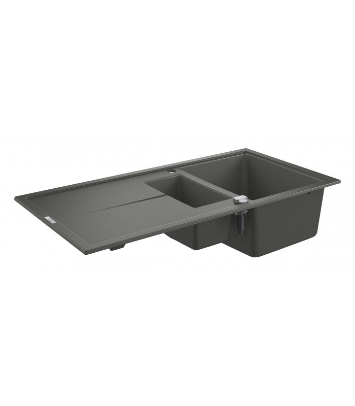 Compra online Grohe K400 Fregadero composite con escurridor (31642AT0) color Gris Granito en oferta al mejor precio