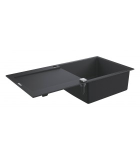 Grohe K500 Fregadero composite con escurridor (31645AP0) color Negro Granito