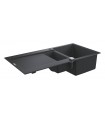 Pia Grohe K500 Composite com escorredor (31646AP0) Granito Preto
