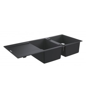 Grohe K500 Fregadero composite con escurridor (31647AP0) color Negro Granito