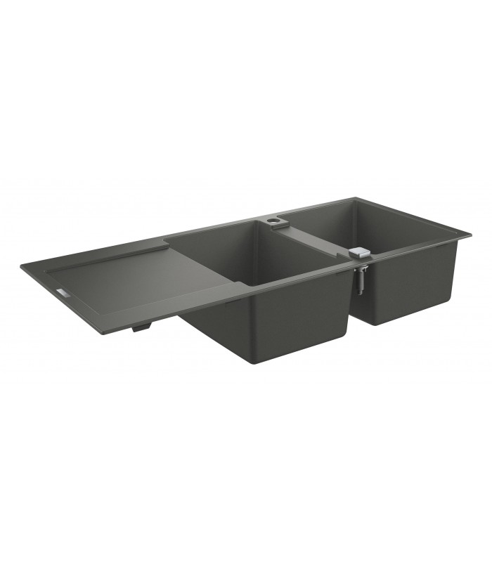 Compra online Grohe K500 Fregadero composite con escurridor (31647AT0) color Gris Granito en oferta al mejor precio
