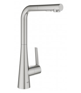 Grohe Zedra Monomando de fregadero 1/2" (32553DC2) color Inox mate