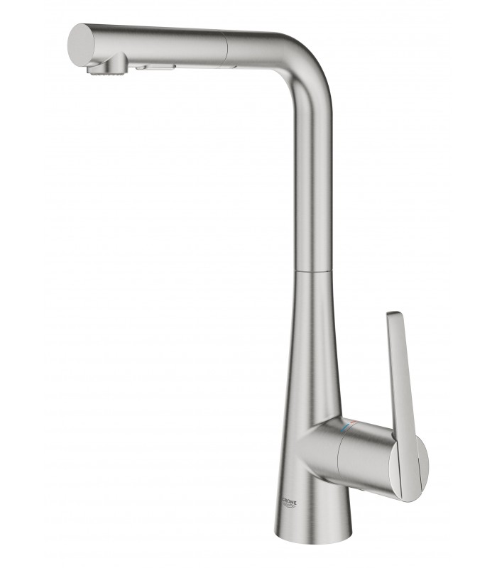 Compra online Misturadora monocomando para lava-loiça Grohe Zedra 1/2" (32553DC2) aço inoxidável mate en oferta al mejor precio