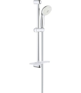 Grohe New Tempesta 100 IV Conjunto de barra de ducha de 600mm.  con teleducha IV salidas 28436002 | Cromado