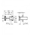 Grohe Cuerpo empotrado monomando mural (23200002) color Cromo