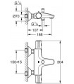 Grohe Grohtherm 800 - Grifo termostático para bañera y ducha, montaje en pared (Ref. 34569000)