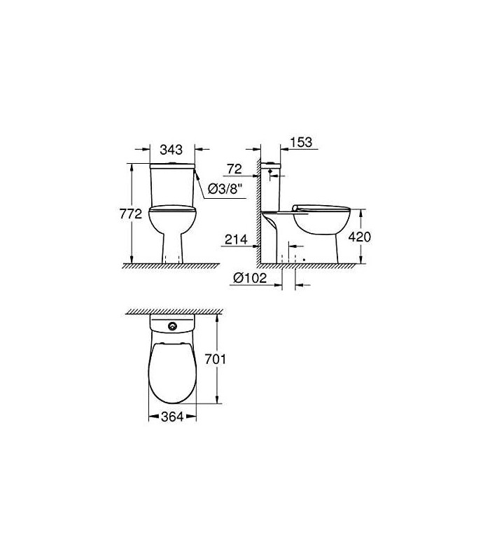 Compra online Grohe Bundle BAU montado no chão en oferta al mejor precio