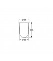 Recambios profesionales GROHE Vaso Cristal P/ Set Escobillero