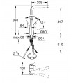Grohe Zedra Monomando de fregadero 1/2" (32553002) color Cromo