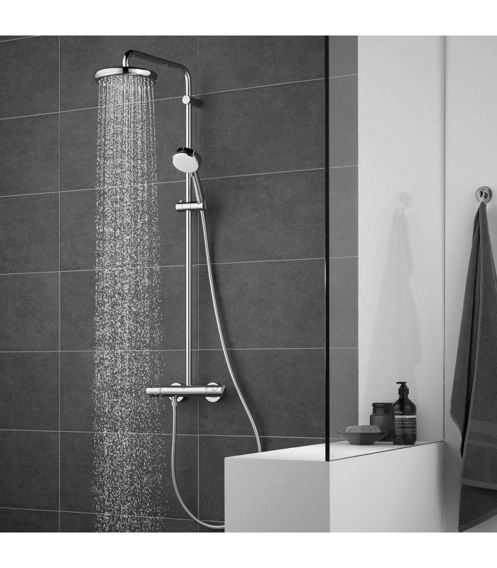 Compra online Grohe Tempesta Cosmopolitan 210 - Sistema de chuveiro com termostato, chuveiro de 210 mm e chuveiro de mão de 100 mm en oferta al mejor precio