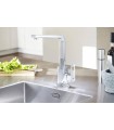 Grifo de cocina Grohe Eurocube monom. fregadero caño giratorio
