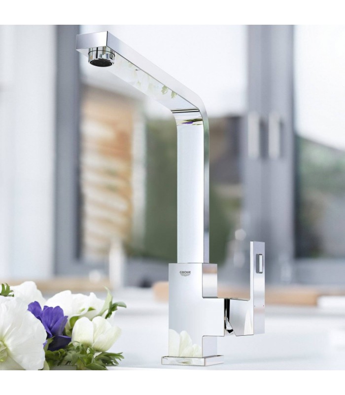 Compra online Grifo de cocina Grohe Eurocube monom. fregadero caño giratorio en oferta al mejor precio