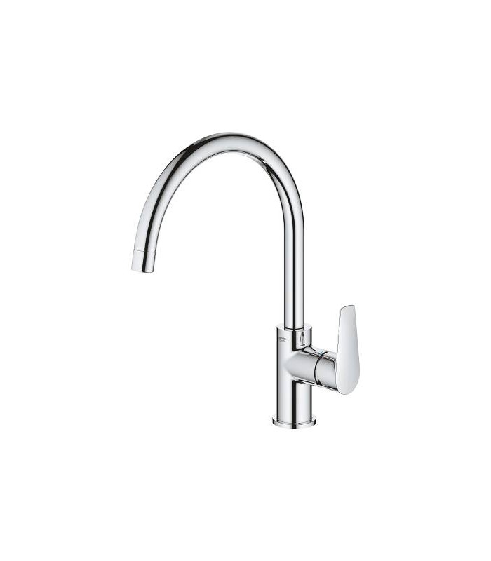 Compra online Grohe BauEdge - Grifo de cocina monomando para instalación en un solo agujero con caño alto giratorio de 360° (31367000) en oferta al mejor precio