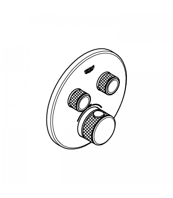 Compra online Termostato embutido Grohe Grohtherm SmartControl com 2 válvulas (Ref. 29119AL0) en oferta al mejor precio
