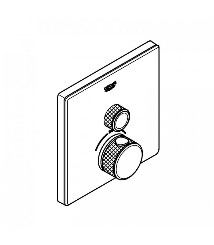 Compra online Termostato embutido Grohe Grohtherm SmartControl com 1 válvula (Ref. 29153LS0) en oferta al mejor precio