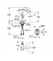 Grohe Atrio Monomando de lavabo 1/2" Tamaño M (Ref. 32043DC3)