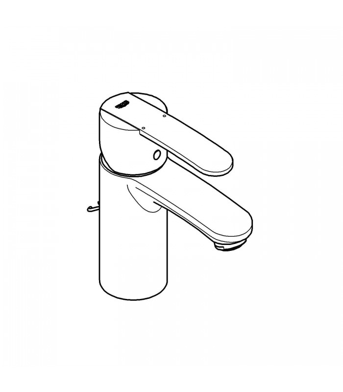 Compra online Misturador monocomando para lavatório Grohe Wave Cosmopolitan 1/2" Tamanho S (Ref. 23204000) en oferta al mejor precio